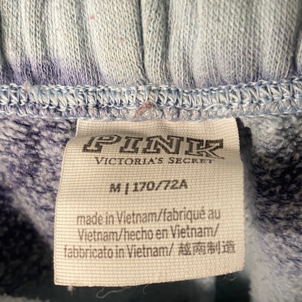 Victoria's Secret Tie-Dye Sweat Pants Joggers Blue Purple M - Picture 6 of 7